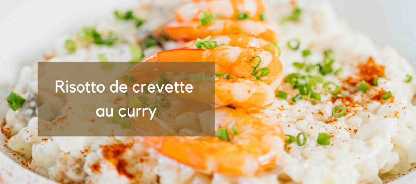 Risotto de crevettes au curry